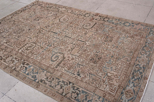 Antique Heriz Area Rug (6' x 9')